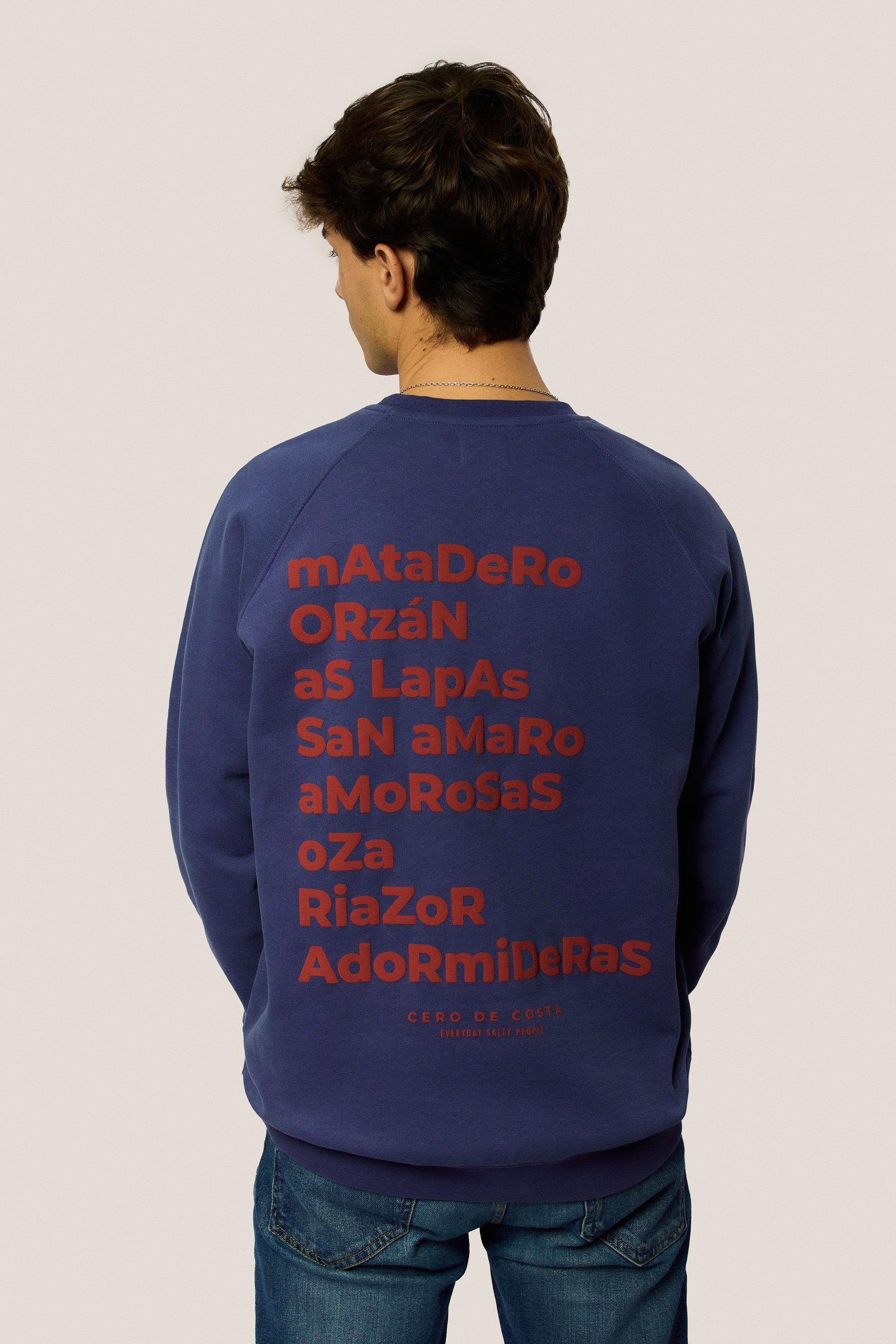 SUDADERA AZUL/ROJO "LA CORUÑA"
